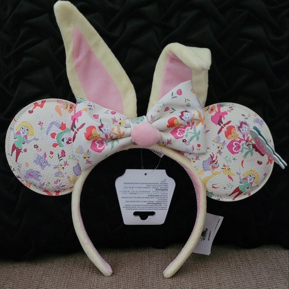 DISNEY THEME PARKS SPRING BUNNY EASTER EARS HEADBAND